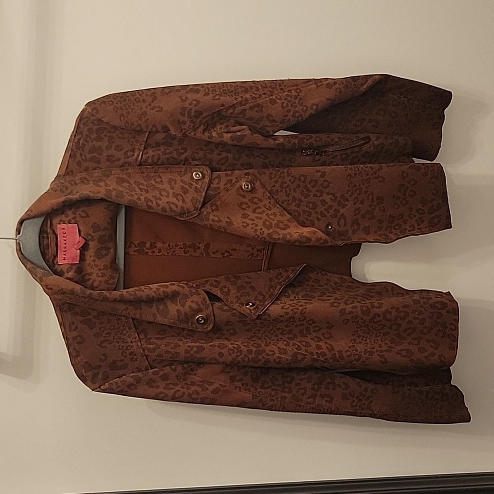Marrakech animal print jacket,  size Large